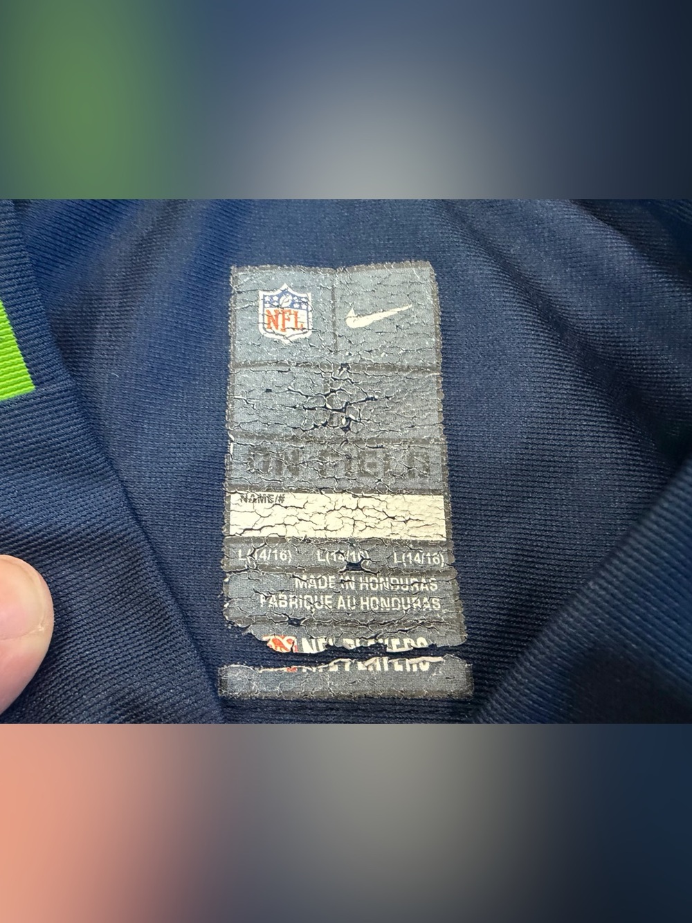Nike Field Seattle Seahawks Bobby Wagner #54 NFL Jersey Navy Youth Large 14-16 - Picture 4 of 7